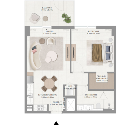 1 BEDROOM-1A