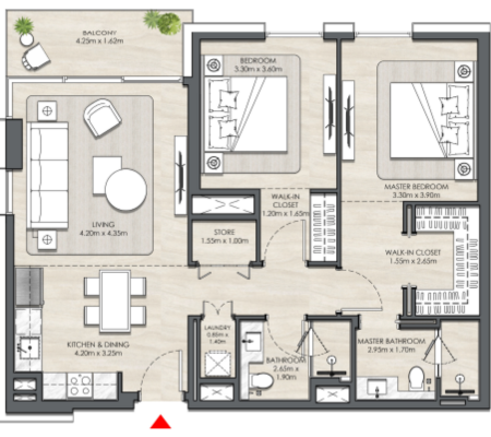 2 BEDROOM TYPE 1