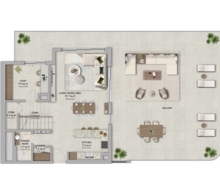 DUPLEX TYPE 3 LOWER LEVEL