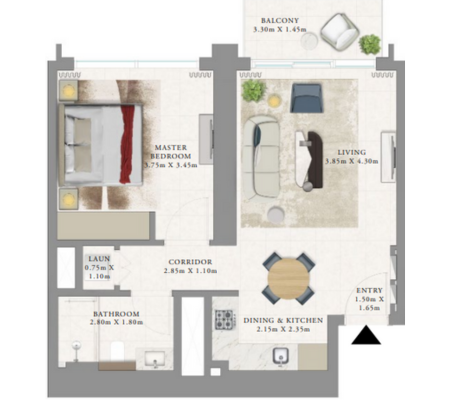 1 BEDROOM