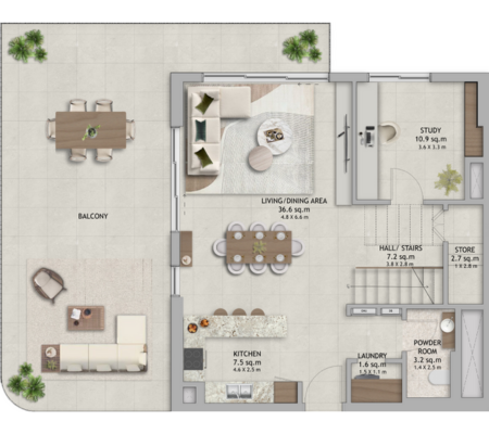 duplex type 2 lower level