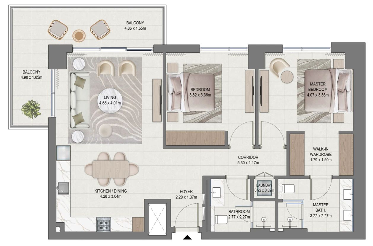 2 bedroom