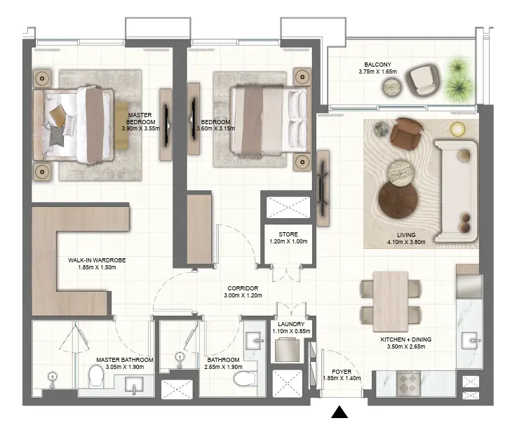 2 Bedroom Apartment