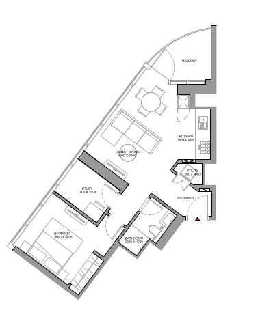 1.5 Bedroom Apartment